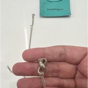 Tiffany 18 inch infinity sterling silver necklace